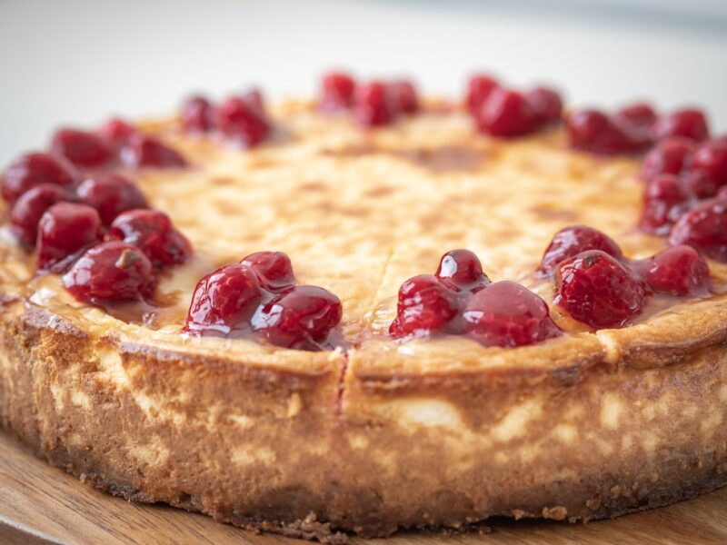 Mascarpone cheesecake vaarikatega